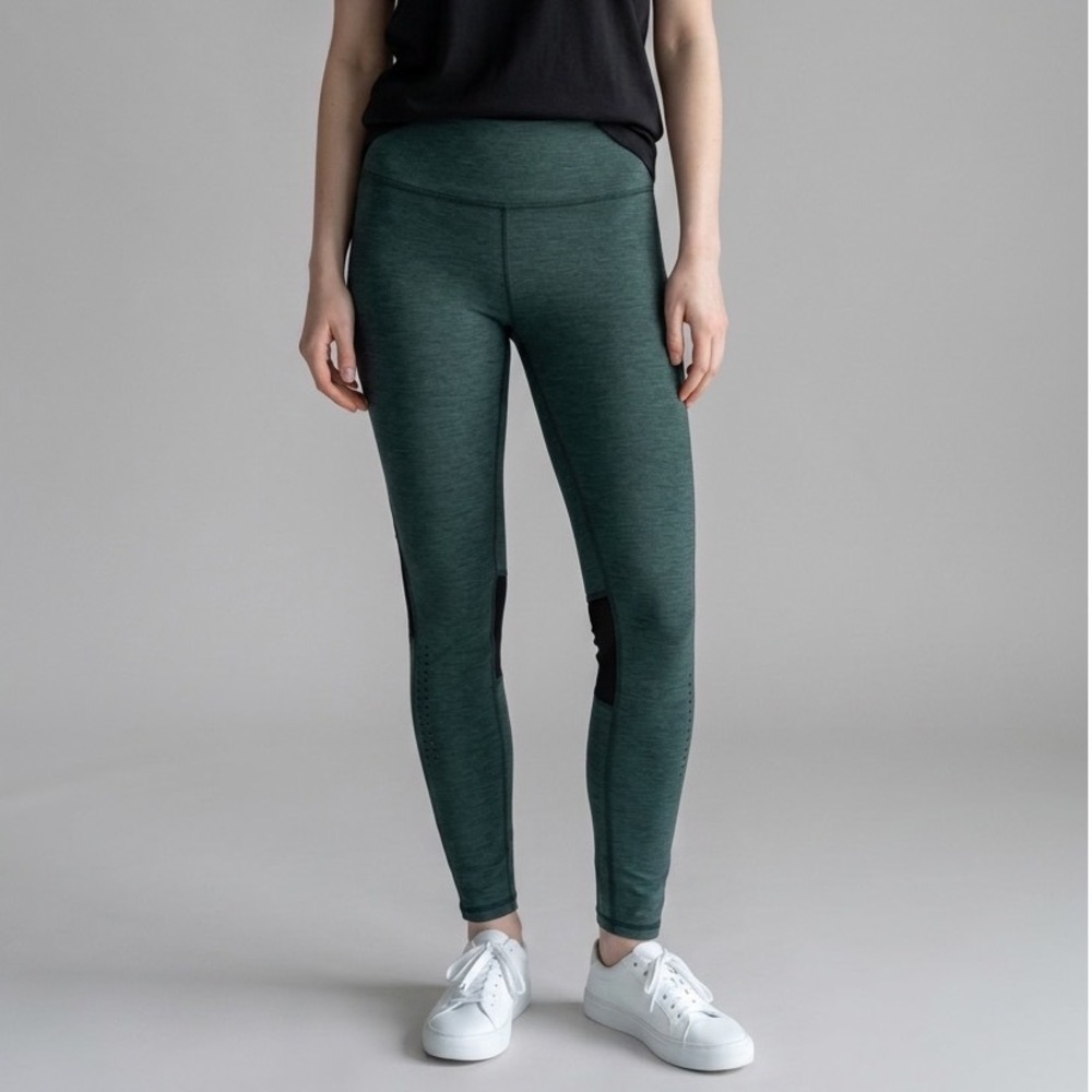Shape womens Md leggings green Gables ankle spandex stretch Yoga workout athlete
